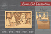 Snowman Scene Laser Cut Home Decor Clipart Bundle
