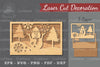 Snowman Scene Laser Cut Home Decor Clipart Bundle