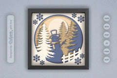 Snowman Winter Papercut SVG Bundle - CraftNest - Digital Crafting and Art