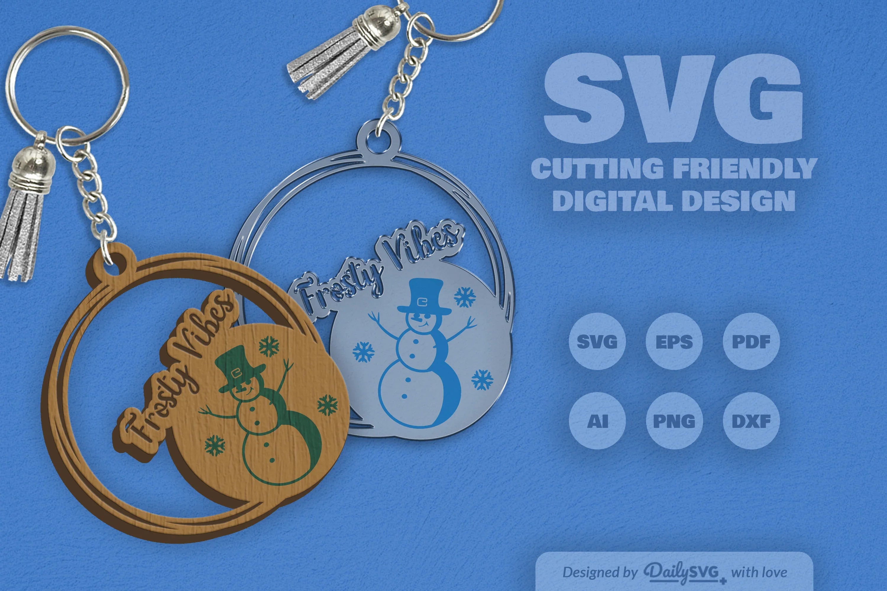 Snowman Winter Quote Keychain Clipart - CraftNest - Digital Crafting and Art