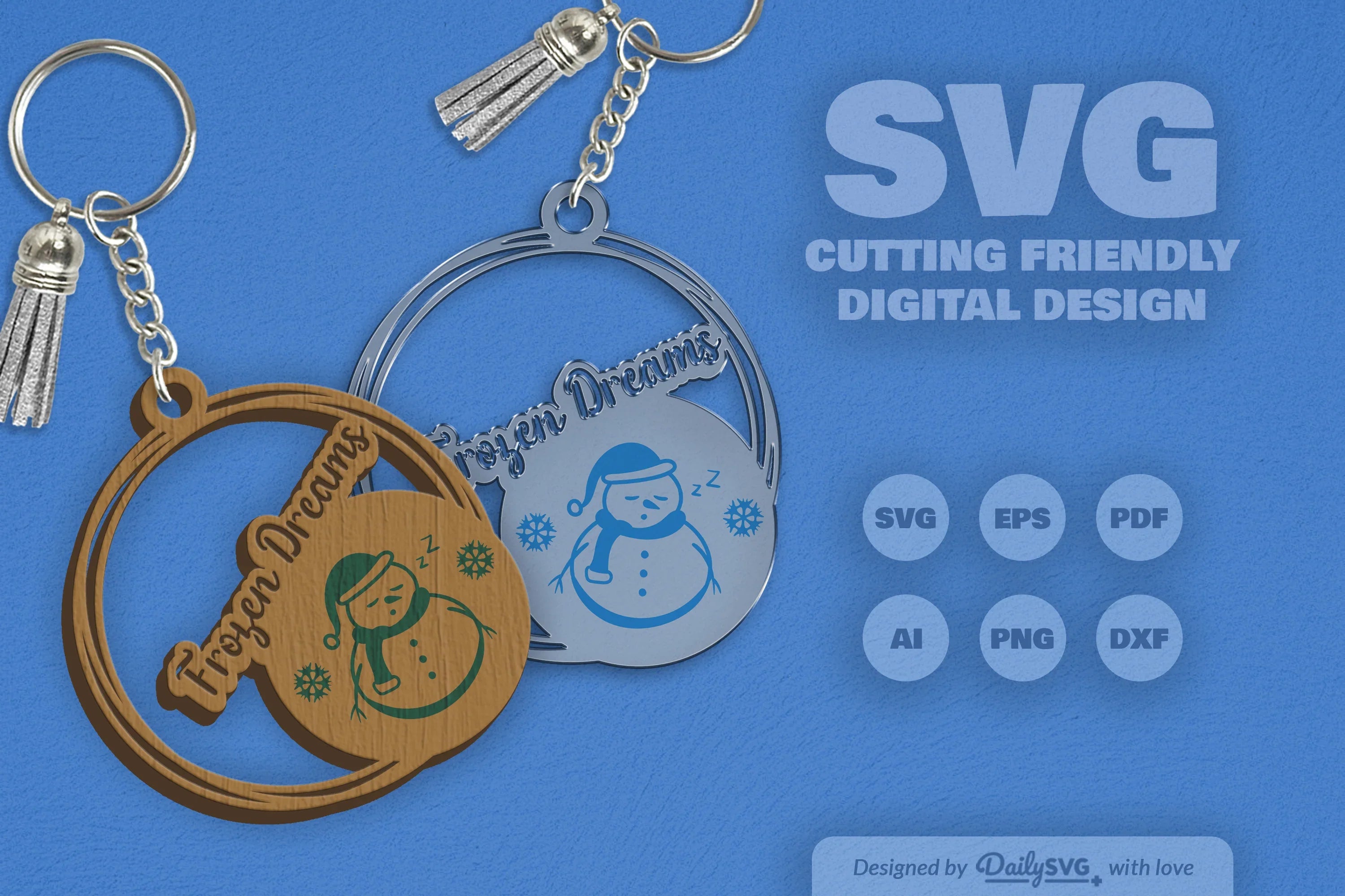 Snowman Winter Quote Keychain Clipart - CraftNest - Digital Crafting and Art