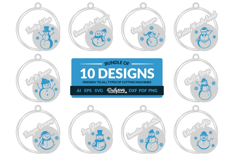 Snowman Winter Quote Keychain Clipart - CraftNest - Digital Crafting and Art