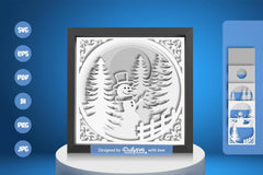 Snowman Winter White Papercut SVG Bundle - CraftNest - Digital Crafting and Art