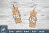 Soccer Laser Cut Earrings SVG Bundle
