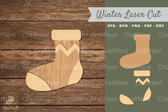 Sock Laser Cut Decoration Clipart Bundle - CraftNest - Digital Crafting and Art