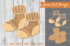 Socks Laser Cut Decoration SVG Bundle - CraftNest - Digital Crafting and Art