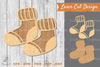 Socks Laser Cut Decoration SVG Bundle