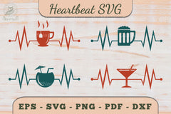Soft Drinks Heartbeat SVG Bundle - CraftNest - Digital Crafting and Art