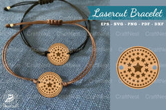 Sparkling Stars Lasercut Bracelet Design - CraftNest - Digital Crafting and Art