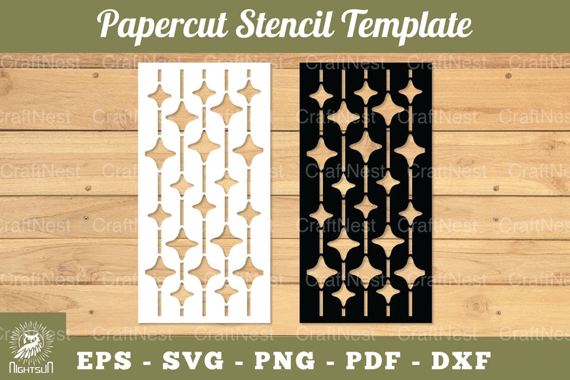 Sparkling Stars Papercut Stencil Clipart Bundle - CraftNest - Digital Crafting and Art