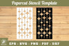 Sparkling Stars Papercut Stencil Clipart Bundle