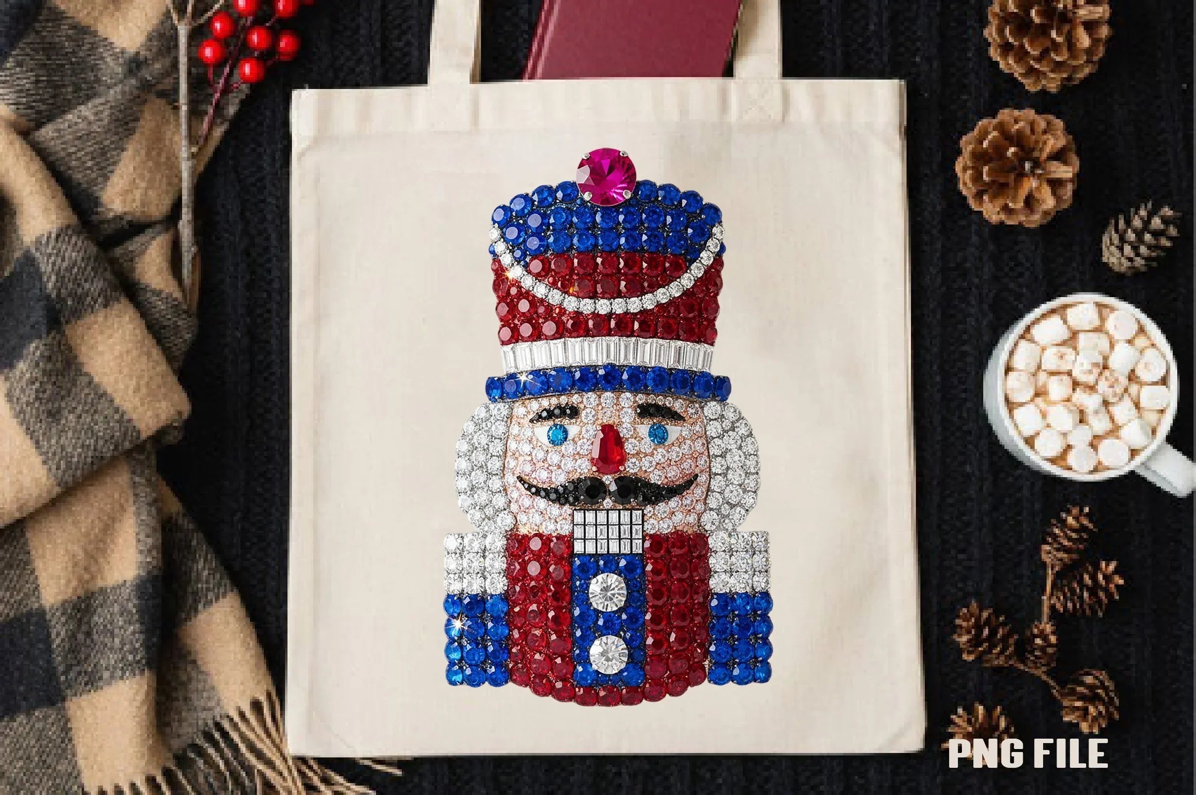 Sparkly Crystal Christmas Nutcracker Clipart Bundle - CraftNest - Digital Crafting and Art