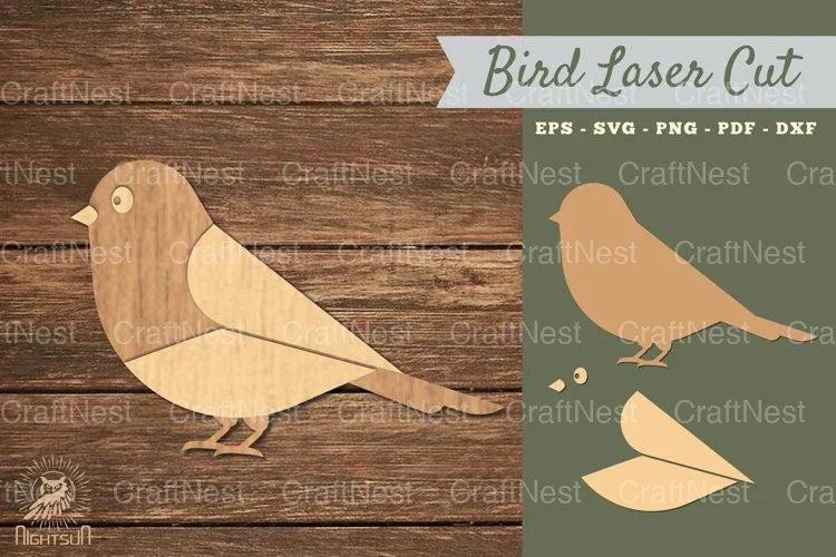 Sparrow Bird Laser Cut Decoration Clipart Bundle - CraftNest - Digital Crafting and Art