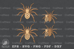 Spider Laser Cut Clipart Bundle - CraftNest - Digital Crafting and Art