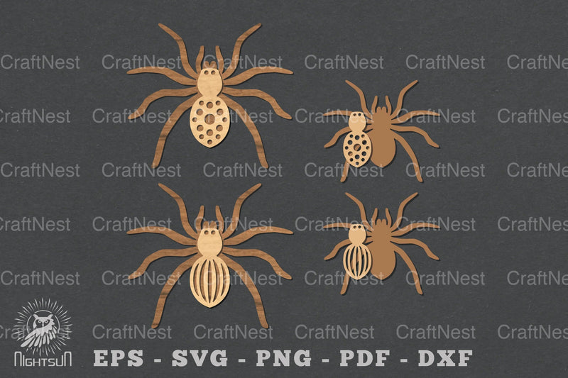 Spider Laser Cut Clipart Bundle - CraftNest - Digital Crafting and Art