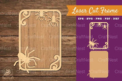 Spider Laser Cut Frame SVG Bundle - CraftNest - Digital Crafting and Art