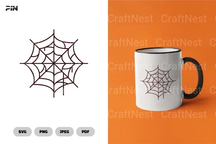 Spider Web Halloween SVG Bundle Clipart - CraftNest - Digital Crafting and Art
