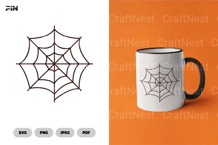 Spider Web Halloween SVG Bundle Clipart - CraftNest - Digital Crafting and Art