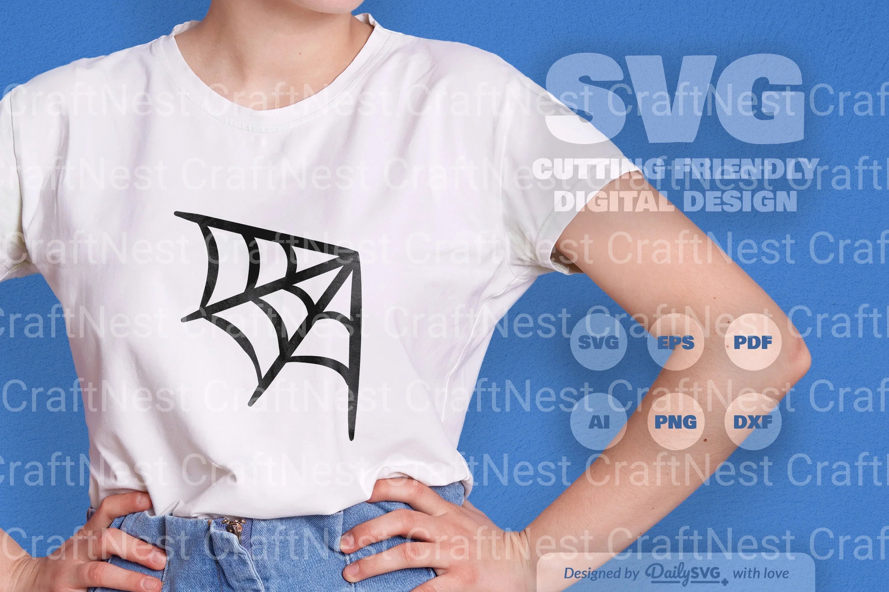 Daily SVG Bundles Spider Web Clipart