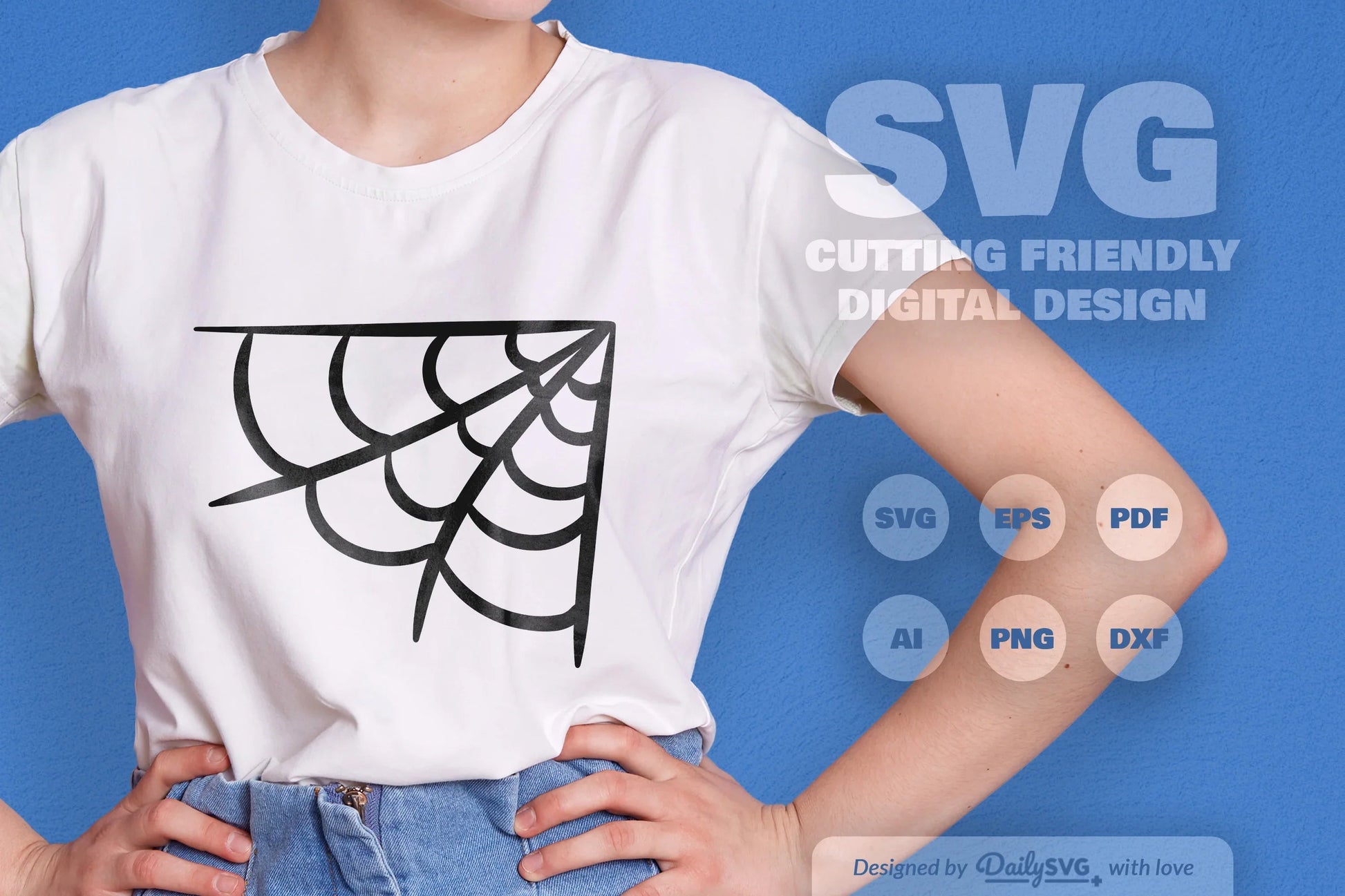 Spider Web SVG Bundle for Halloween Decor - CraftNest - Digital Crafting and Art