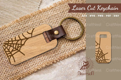Spider Webs Laser Cut Keychain Design Bundle - CraftNest - Digital Crafting and Art