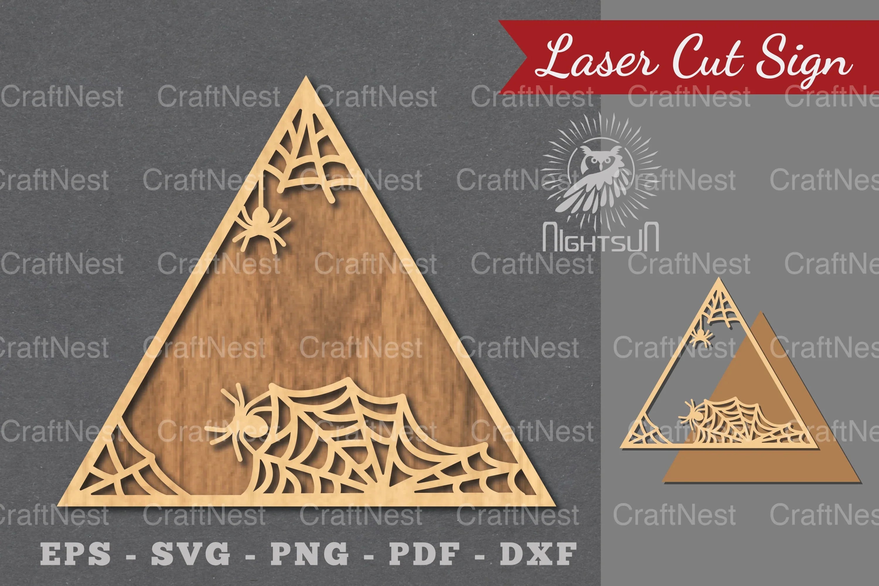 Spider Webs Laser Cut Sign Clipart Bundle - CraftNest - Digital Crafting and Art