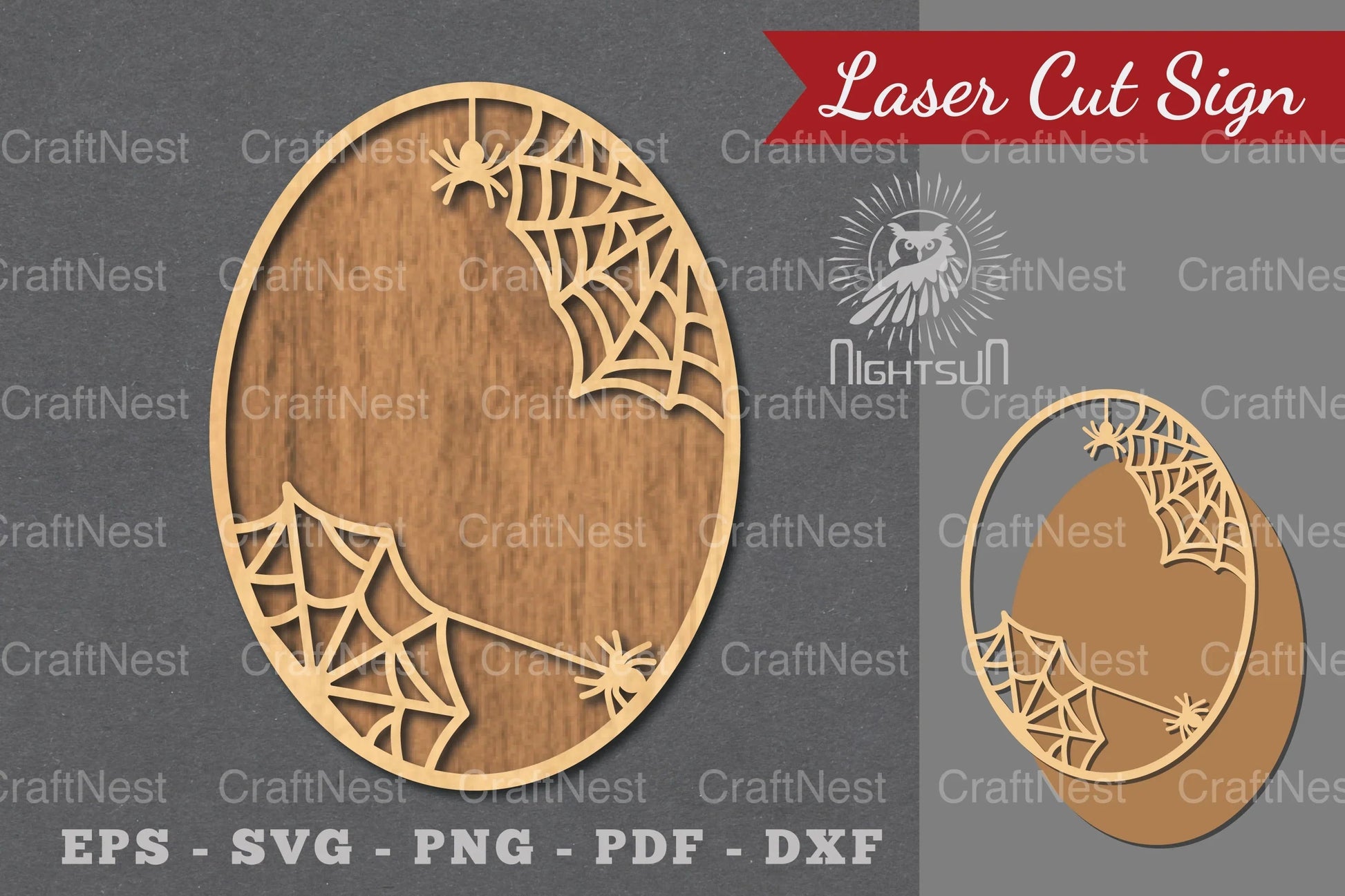 Spider Webs Laser Cut Sign Clipart Bundle - CraftNest - Digital Crafting and Art