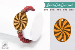Spiral Circular Laser Cut Bracelet Design Bundle - CraftNest - Digital Crafting and Art