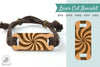 Spiral Circular Laser Cut Bracelet SVG Bundle