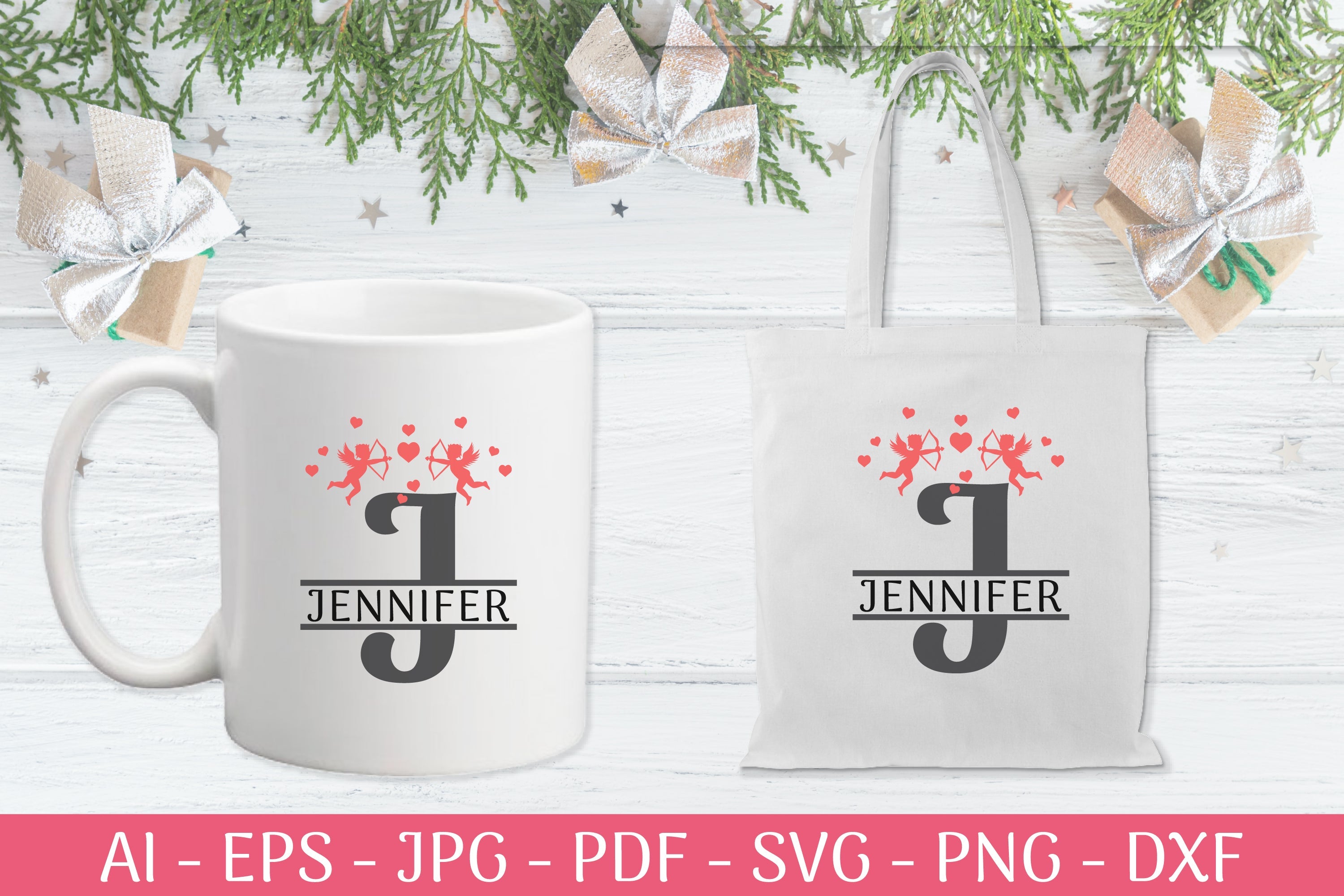 Split Alphabet Valentine SVG Bundle 2 - CraftNest - Digital Crafting and Art