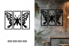 Split Butterfly Wall Decor SVG Bundle - CraftNest - Digital Crafting and Art