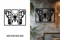Split Butterfly Wall Decor SVG Bundle - CraftNest - Digital Crafting and Art