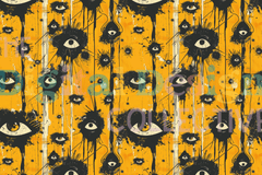 Spooky Eyes Seamless Halloween Crafting Papers - CraftNest - Digital Crafting and Art