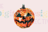 Spooky Halloween Pumpkin Disco Ball Clipart Bundle