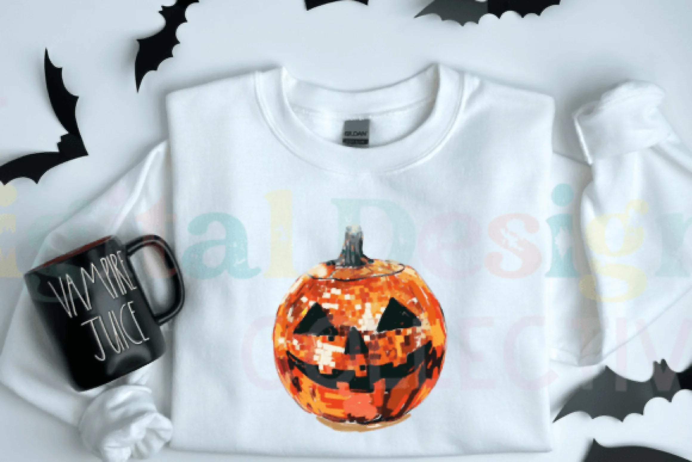 Spooky Halloween Pumpkin Disco Ball Clipart Bundle - CraftNest - Digital Crafting and Art