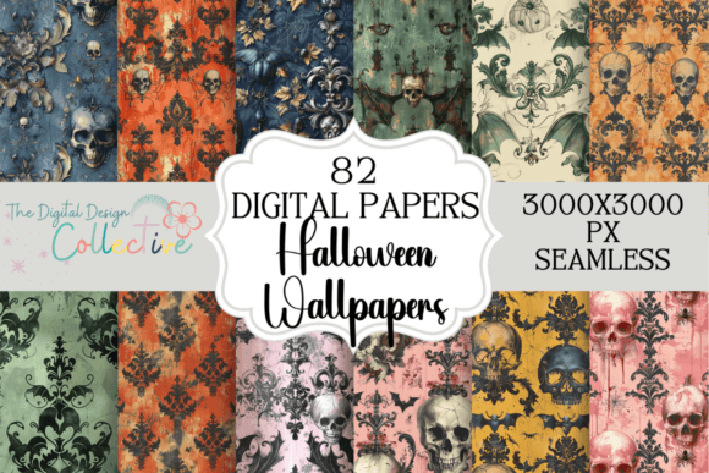 Spooky Seamless Halloween Wallpapers Collection