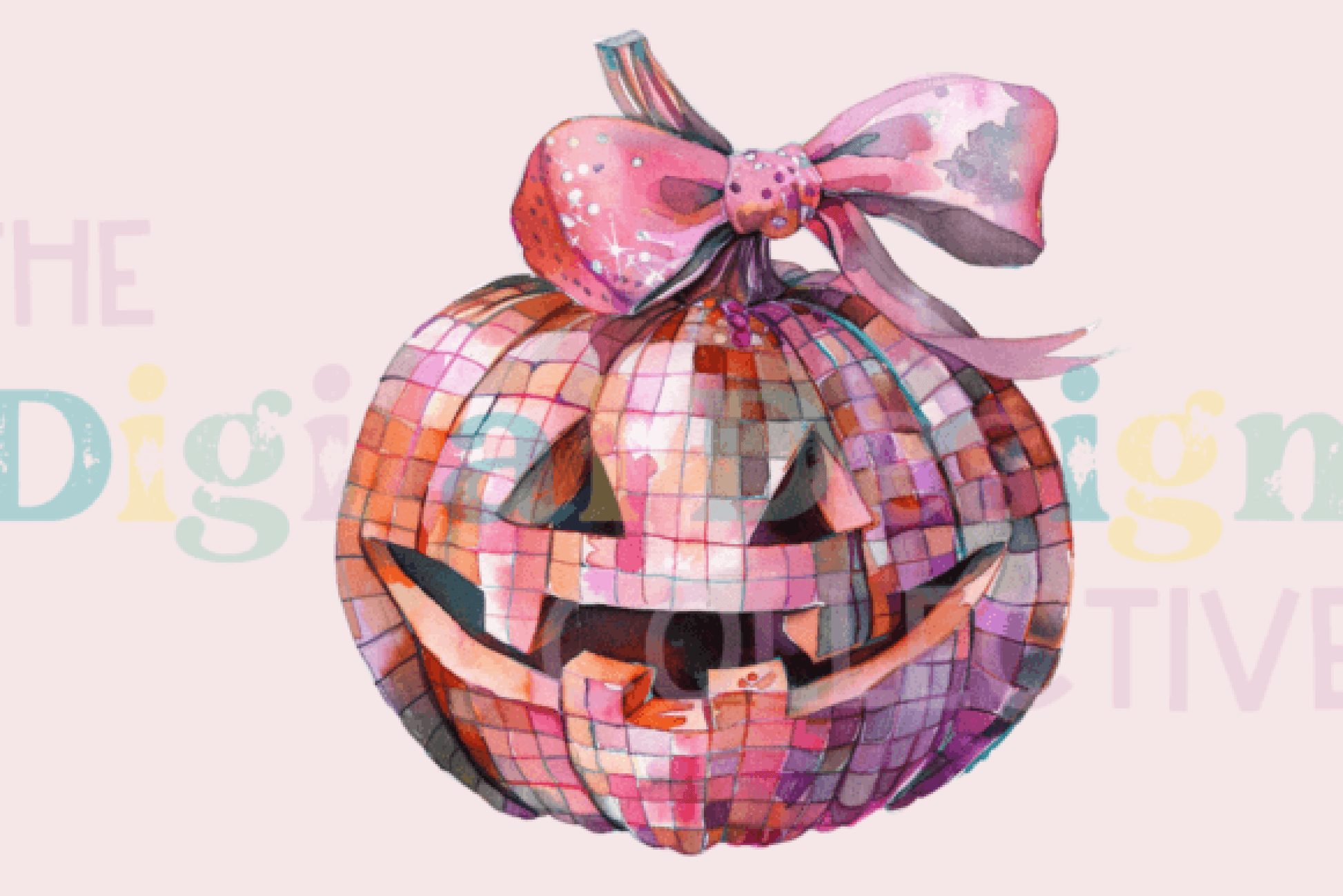 Spooky Groovy Pumpkin Disco Ball Clipart Bundle - CraftNest - Digital Crafting and Art