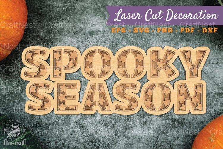 Spooky Season 3D Lasercut Decoration Clipart Bundle - CraftNest - Digital Crafting and Art
