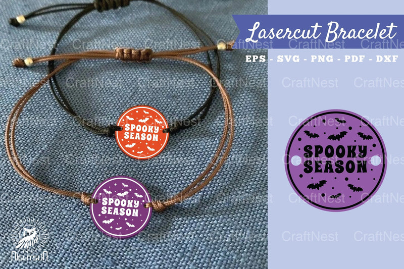 Spooky Season Laser Cut Bracelet Design Bundle - CraftNest - Digital Crafting and Art
