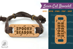 Spooky Season Laser Cut Bracelet SVG Bundle - CraftNest - Digital Crafting and Art