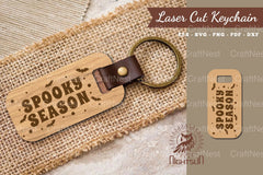 Spooky Season Laser Cut Keychain Design Bundle - CraftNest - Digital Crafting and Art