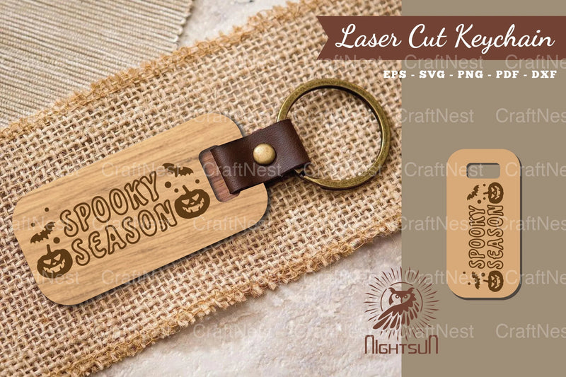 Spooky Season Laser Cut Keychain Clipart Bundle - CraftNest - Digital Crafting and Art