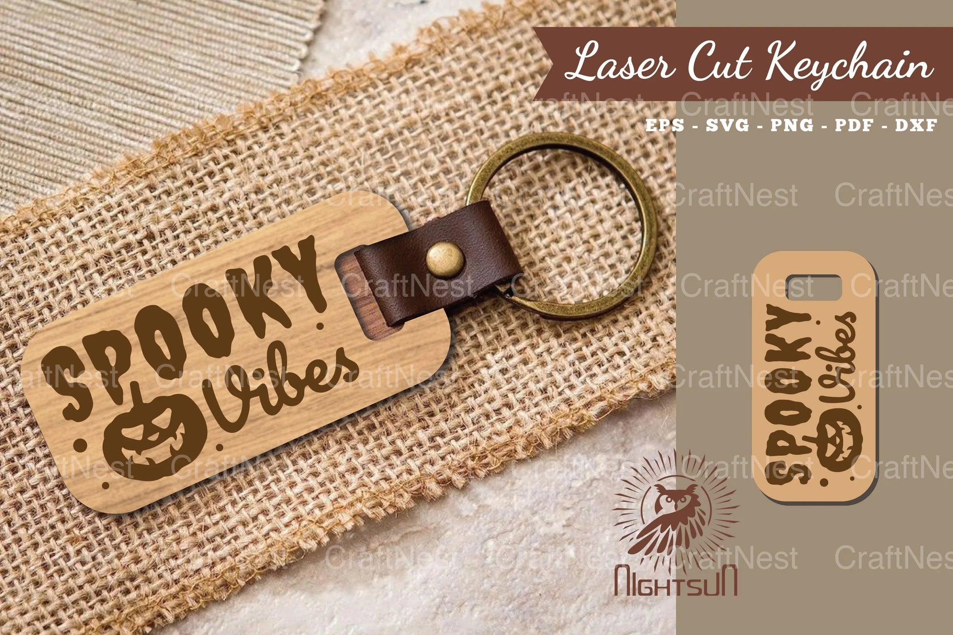 Spooky Vibes Laser Cut Keychain Clipart Bundle - CraftNest - Digital Crafting and Art