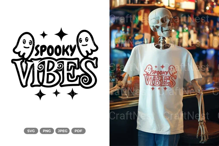 Spooky Vibes Halloween SVG Bundle - CraftNest - Digital Crafting and Art