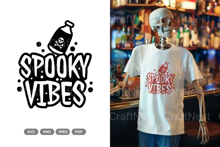 Spooky Vibes Halloween SVG Bundle - CraftNest - Digital Crafting and Art