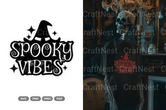 Spooky Vibes Halloween SVG Bundle - CraftNest - Digital Crafting and Art