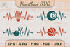 Sport Heartbeat SVG Bundle