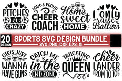 Sports Design SVG Bundle 1 - CraftNest - Digital Crafting and Art
