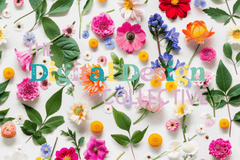 Spring 3D Flower Seamless Digital Paper - CraftNest - Digital Crafting and Art