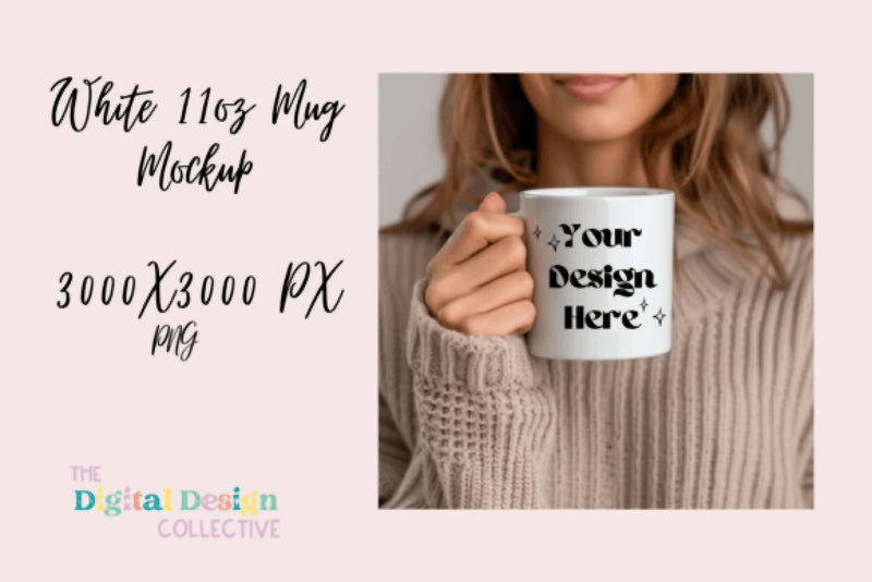 White Coffee Mug Mockup - CraftNest - Digital Crafting and Art